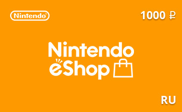 Подарочная карта Nintendo eShop 1000 рублей RU-регион — gift card Подарочная карта Nintendo eShop 1000 руб. RU-регион — gift card в интернет-магазине подарочных карт PlanetCards