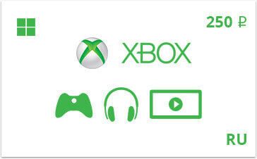 Подарочная карта Xbox 250 рублей RU-регион — gift card Подарочная карта Xbox 250 руб. RU-регион — gift card в интернет-магазине подарочных карт PlanetCards